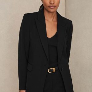 Singertrad582502 Black Gabi Petite Tailored Single Breasted Suit