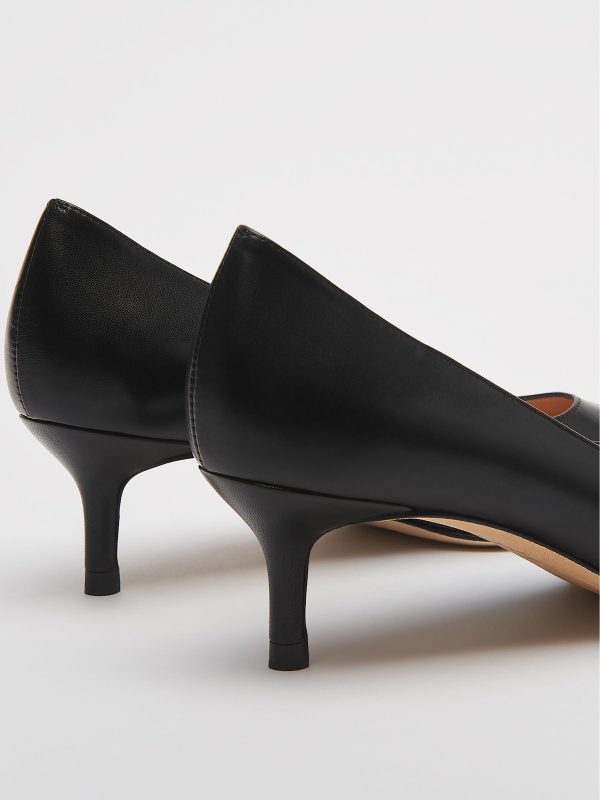 Singertrad582487 Black Pointed Audrey Kitten Heel Pumps - Image 2