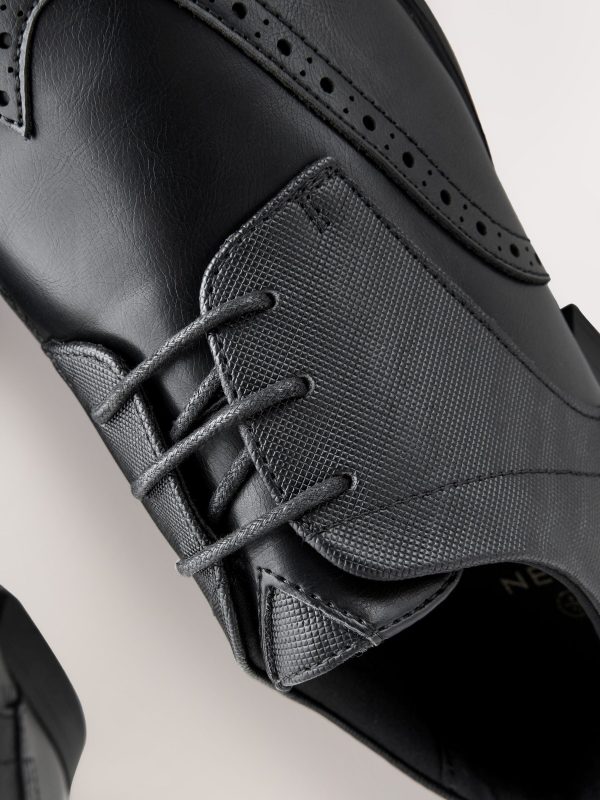 Singertrad582469 Black Sdard Fit Brogue Shoes - Image 6
