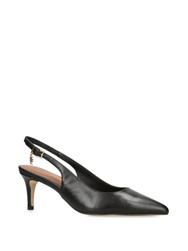 Singertrad582492 Black Holland Kitten Heel Slingback Shoes - Image 2