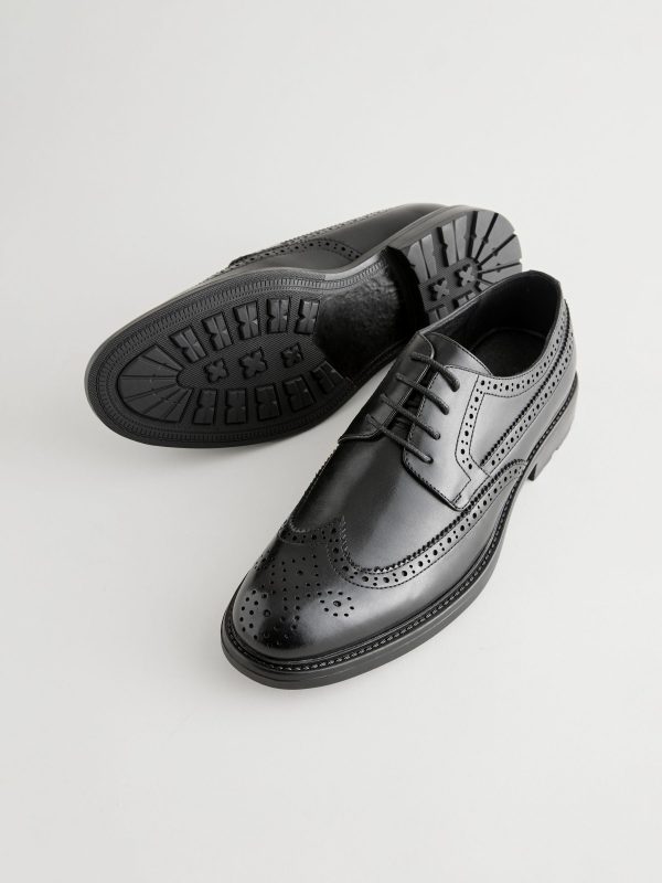 Singertrad582471 Black Brogue Shoes - Image 3