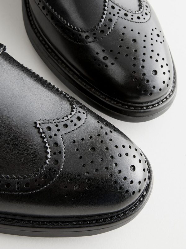 Singertrad582471 Black Brogue Shoes - Image 5
