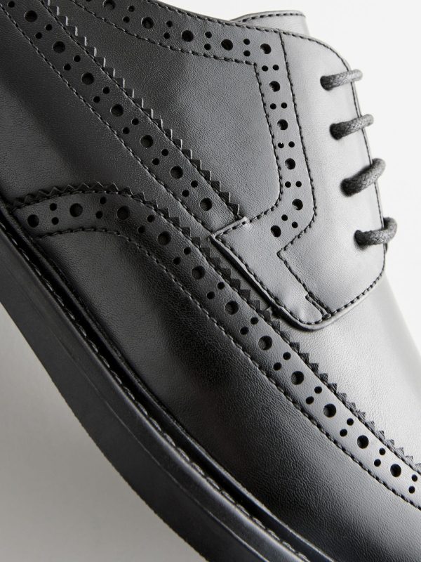 Singertrad582471 Black Brogue Shoes - Image 6