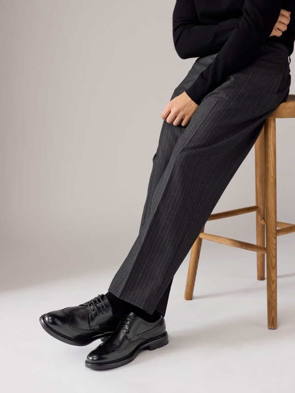 Singertrad582471 Black Brogue Shoes - Image 7