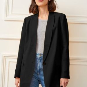 Singertrad582513 Black Relaxed Fit Single Breasted Suit