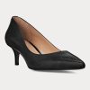 Singertrad582485 Lauren Adrienne Leather Kitten Heel Shoes - Image 2