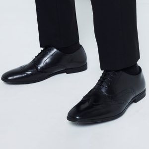 Singertrad582478 Black Wide Fit Brogues Shoes