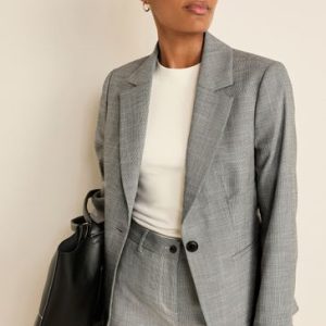 Singertrad582503 Grey Tailored Single Breasted Suit