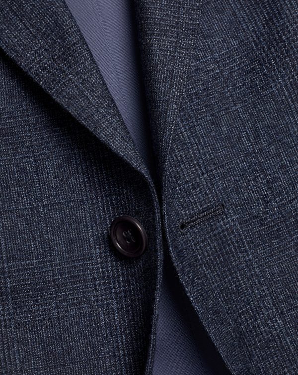 Singertrad582453 Check Suit - Denim Blue - Image 2