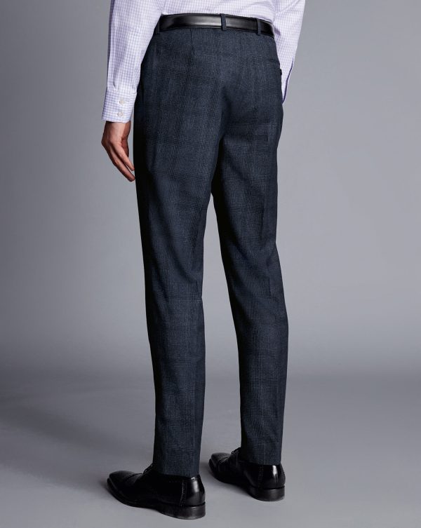 Singertrad582453 Check Suit - Denim Blue - Image 5