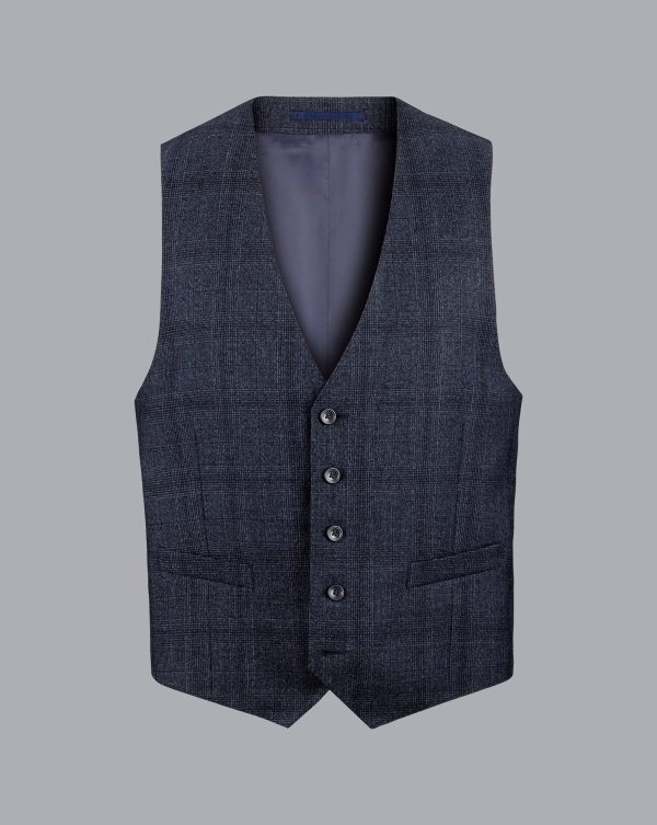 Singertrad582453 Check Suit - Denim Blue - Image 6