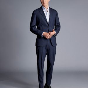 Singertrad582450 Micro Stripe Suit - Navy