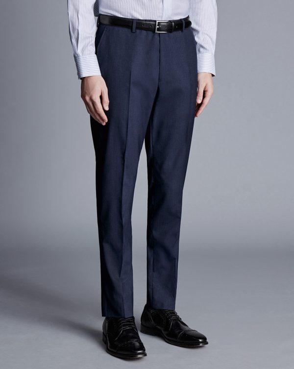 Singertrad582450 Micro Stripe Suit - Navy - Image 5