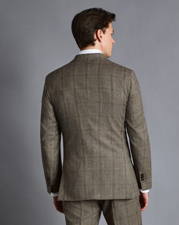 Singertrad582456 Prince of Wales Check Suit - Oatmeal - Image 4