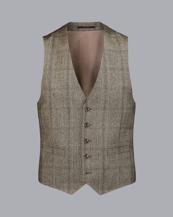 Singertrad582456 Prince of Wales Check Suit - Oatmeal - Image 6