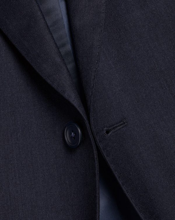 Singertrad582458 Italian Twill Suit - Navy - Image 3
