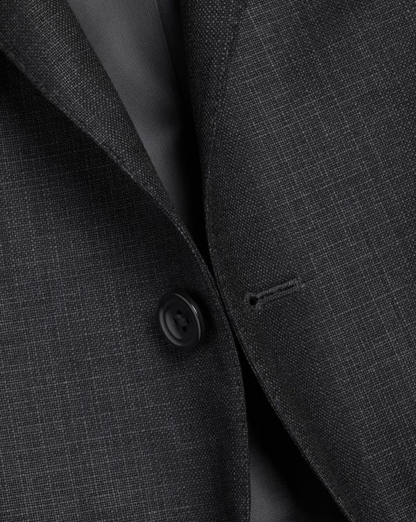 Singertrad582459 Italian Luxury Suit - Charcoal Grey - Image 2