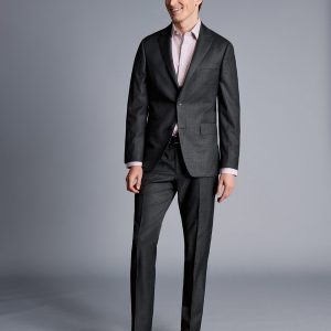 Singertrad582459 Italian Luxury Suit - Charcoal Grey