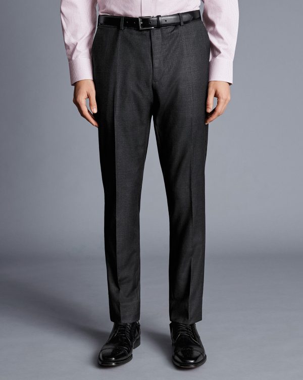 Singertrad582459 Italian Luxury Suit - Charcoal Grey - Image 5