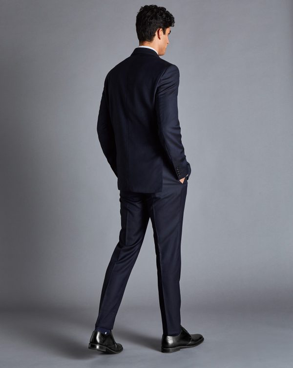 Singertrad582431 Italian Luxury Suit - Dark Navy - Image 4