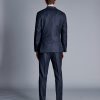 Singertrad582441 Italian Pindot Suit - Denim Blue - Image 4