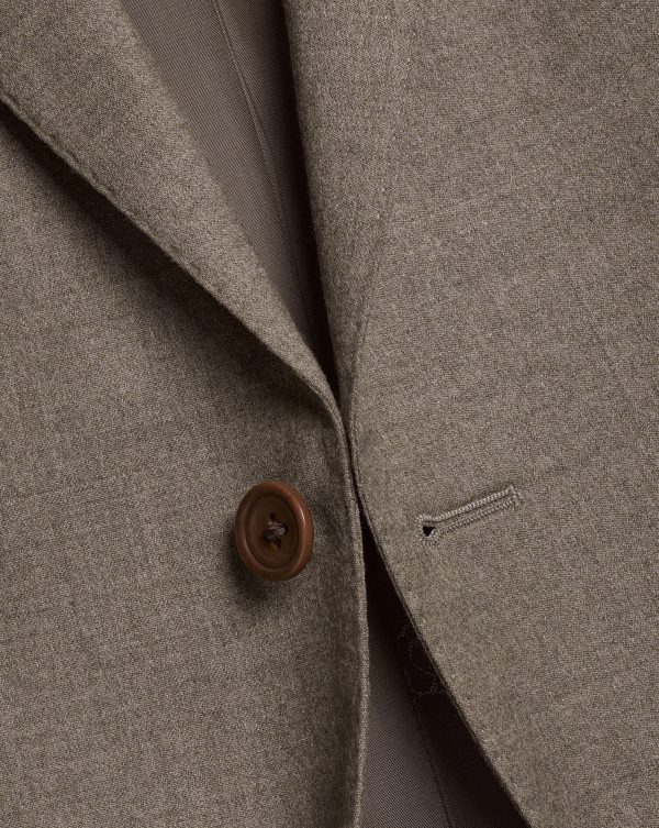 Singertrad582455 Italian Suit - Taupe - Image 2