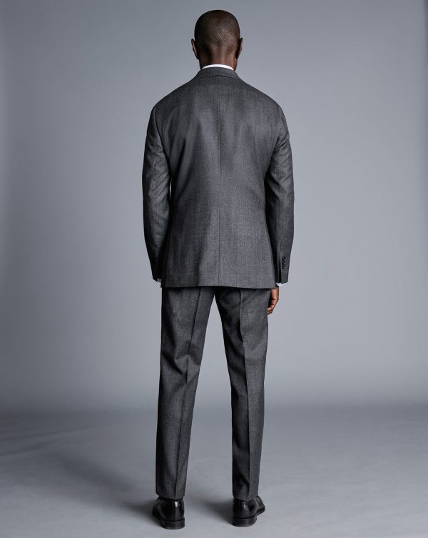 Singertrad582454 Italian Pindot Suit - Grey - Image 4