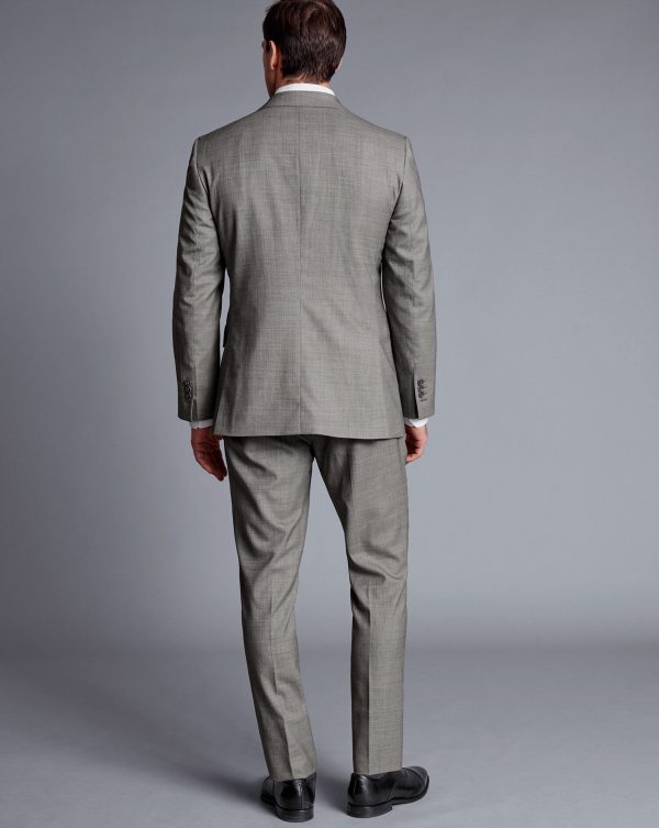 Singertrad582451 Sharkskin Suit - Light Grey - Image 4