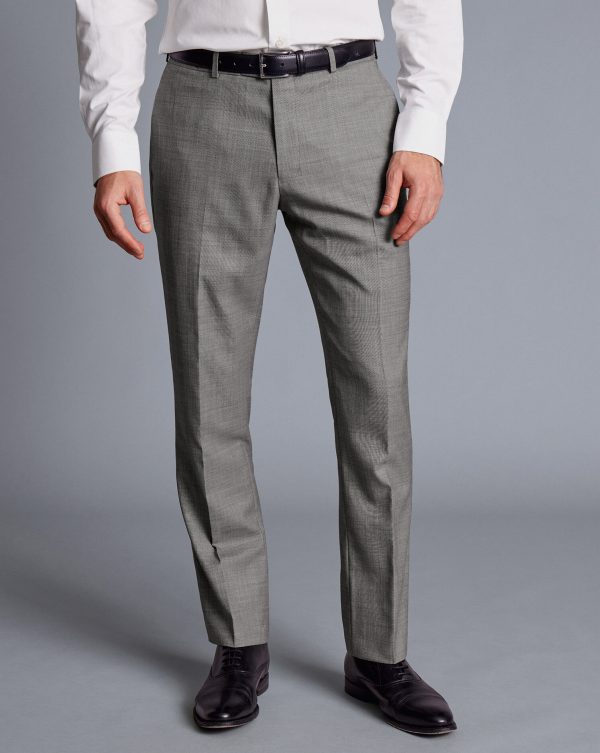Singertrad582451 Sharkskin Suit - Light Grey - Image 5