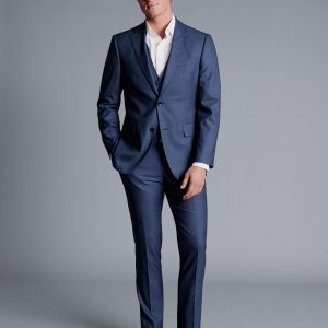 Singertrad582449 Sharkskin Suit - Ocean Blue