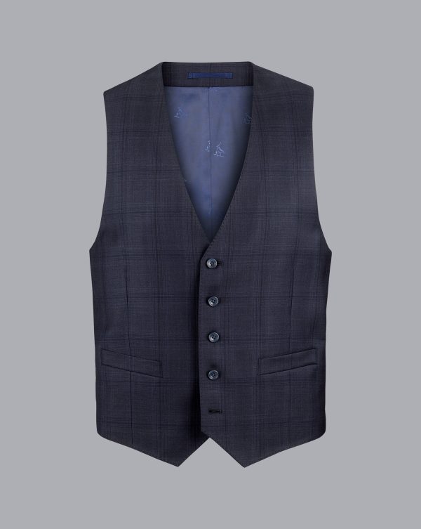 Singertrad582437 Ultimate Performance Suit Check - Navy - Image 6