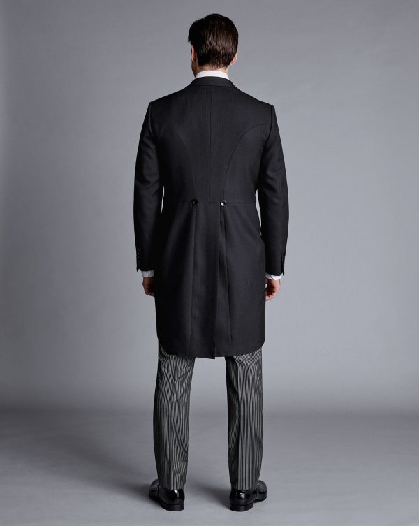 Singertrad582436 Morning Suit – Black Stripe Trouser - Image 5