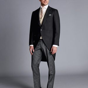 Singertrad582436 Morning Suit – Black Stripe Trouser