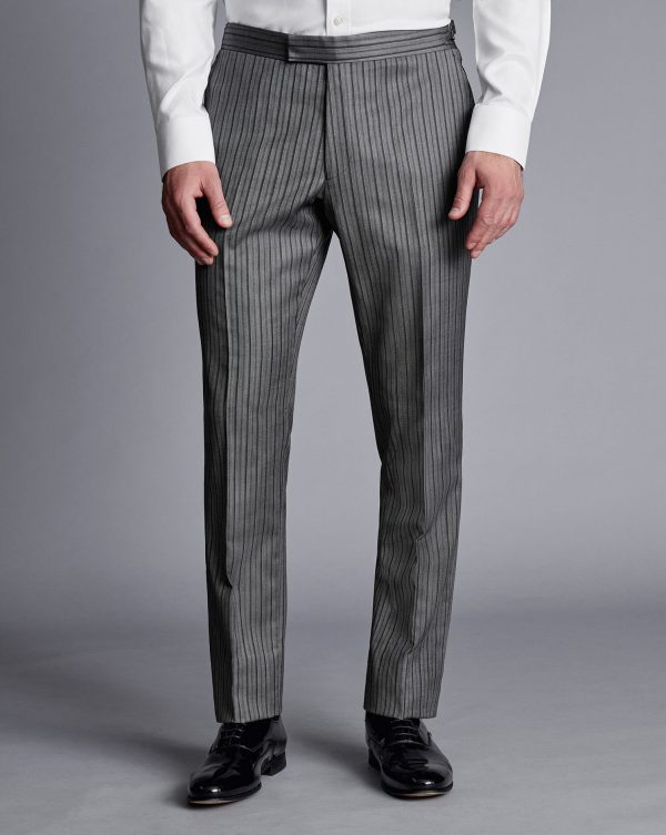 Singertrad582438 Morning Suit – Grey Stripe Trouser - Image 2